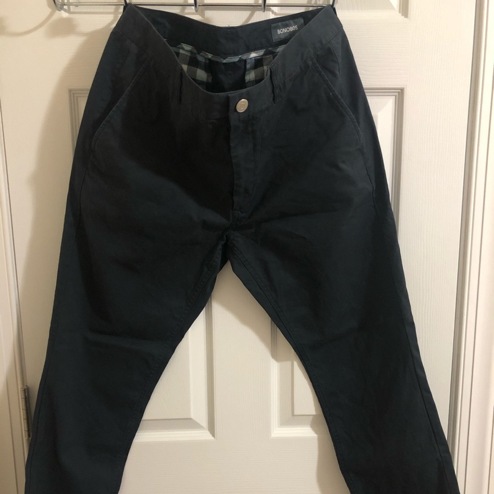 Bonobos Tailored Fit Chinos, Navy Gangnam, 34x30